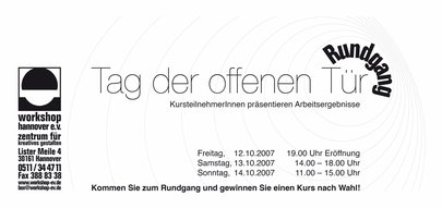 rundgang 2007 Einladung back